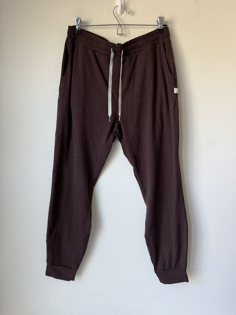 VUORI DreamKnit Performance Jogger VW303 Heather Small L Maroon